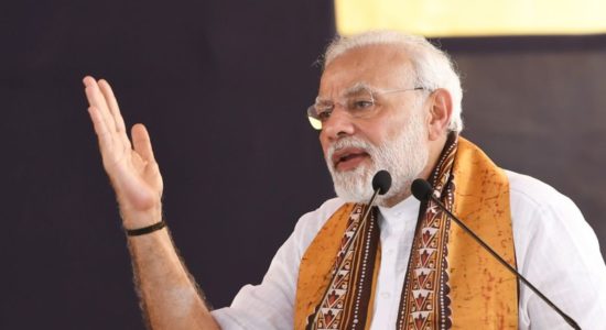 Modi at Shanti Niketan