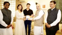 Madhuri and Amit Shah