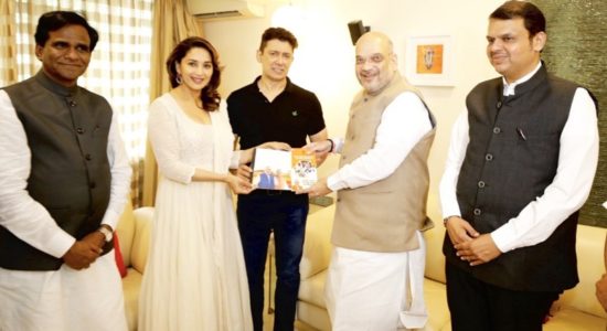 Madhuri and Amit Shah