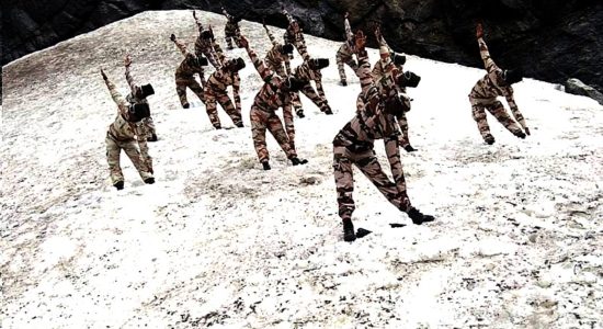 ITBP Yoga at Himalata