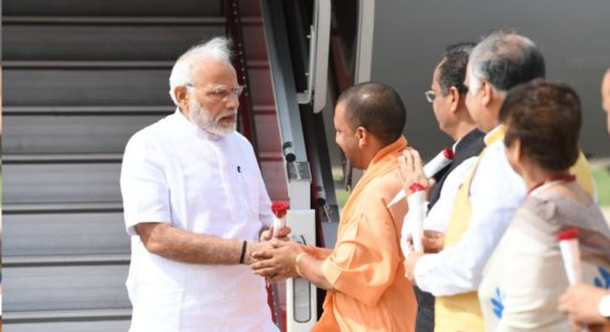 Modi welcomed Yogi