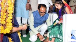 Girl child worship or Kanya Pooja