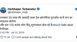 Harbhajan Singh Tweet