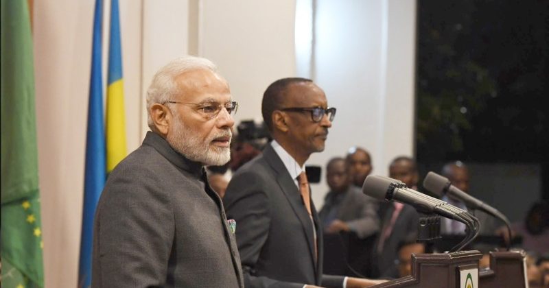 Modi with Prez Rwanda