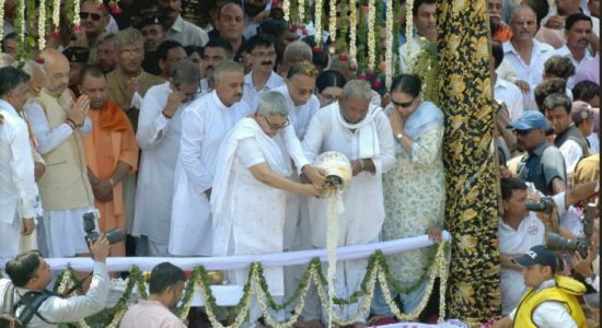 Vajpayee ashes immersed
