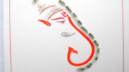 Ganesh Mantra on rice