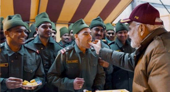 Modi celebrating Diwali with awans