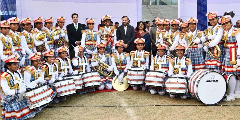 the winners of the National Inter School Band Competition-2018