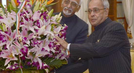 Ansari and Pranab Mukherjee
