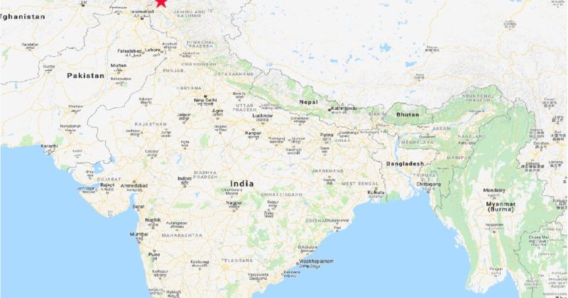 Map of Indian continent