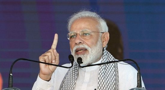 Modi addressing on Pulwama attack