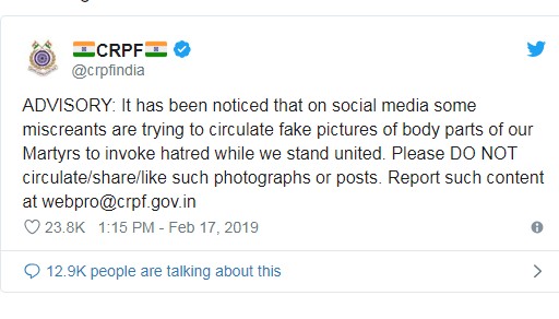 CRPF tweet