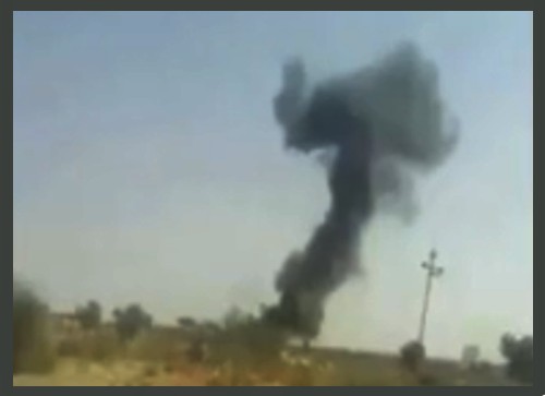 MiG 21 crash TV photo
