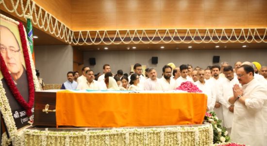 -Jaitley mortal remains