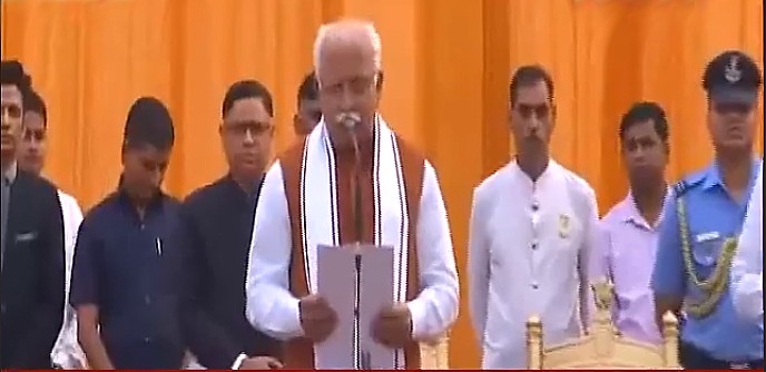 coalition government_Manohar lal