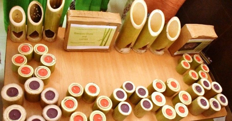 बांस के लैंप