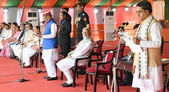 डॉ. माणिक साहा को प्रधानमंत्री नरेन्द्र मोदी ने बधाई दी