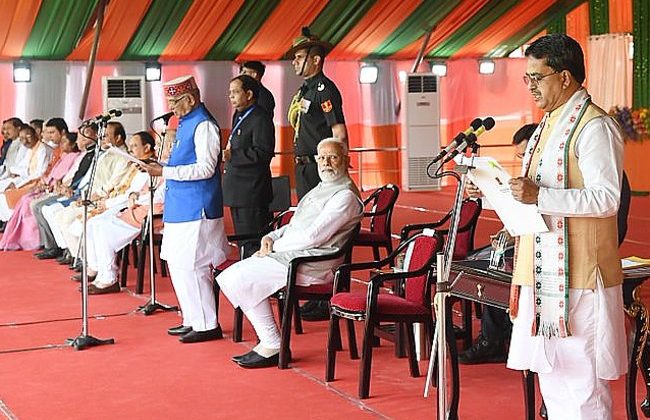 डॉ. माणिक साहा को प्रधानमंत्री नरेन्द्र मोदी ने बधाई दी