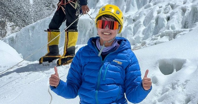 Nisha Kumari on Mount Everest