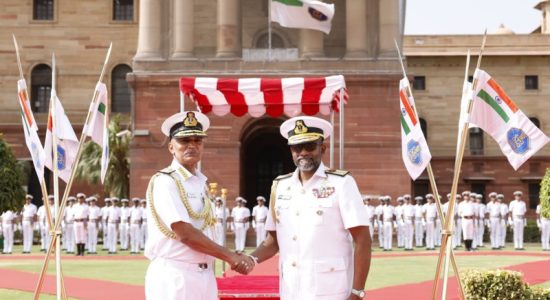 Sri Lankan Navy Commander Vice Admiral in India