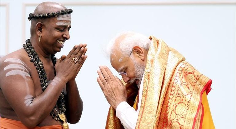 PM Modi receives Sengol