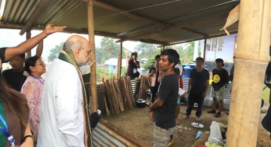 Amit Shah visits Moreh and Kangpokpi areas