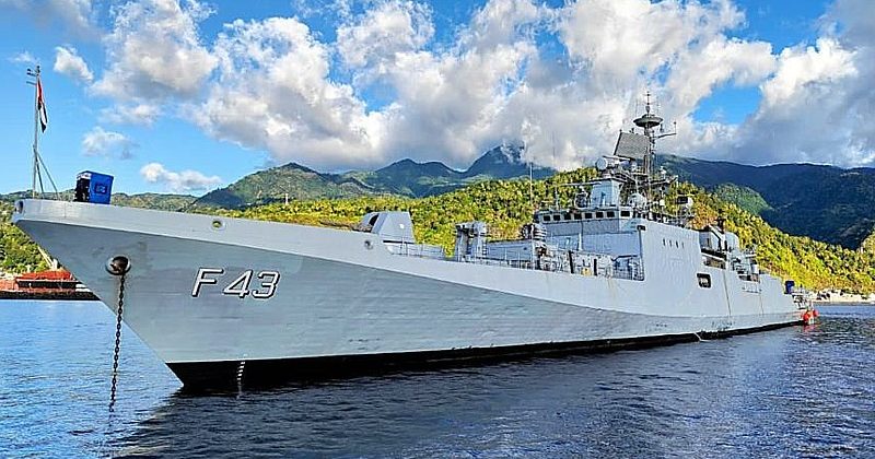 INS Trishul visited port Anjouan