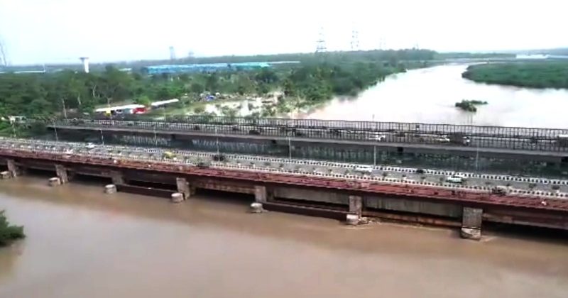 Many areas of the capital, Delhi, are submerged in Yamuna water
