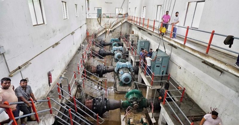 यमुना का जलस्तर घटते ही ओखला वाटर ट्रीटमेंट प्लांट शुरू