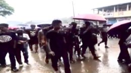 Police arrested four people in Manipur