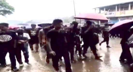 Police arrested four people in Manipur