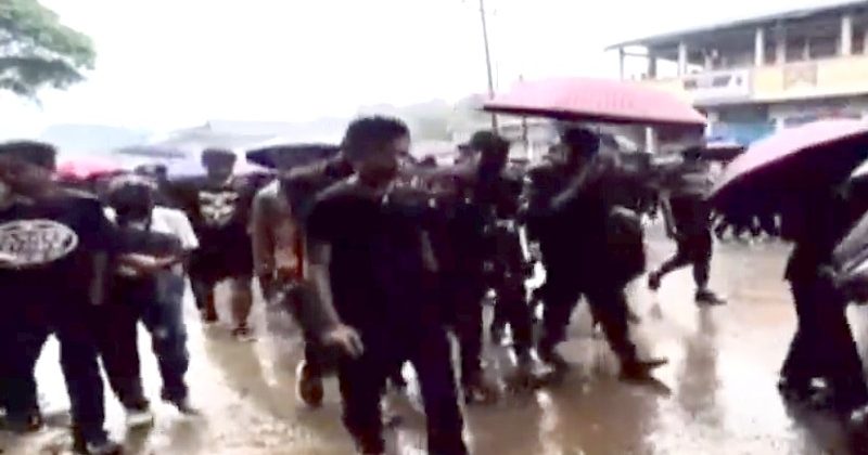 Police arrested four people in Manipur