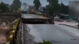 Gave information about damage to roads due to heavy rains