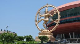 The Nataraja statue made of Ashtadhatu is installed at the Bharat Mandapam.