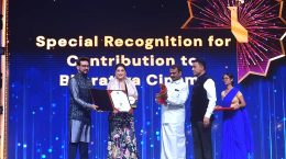 Renowned actress, Madhuri Dixit was honored for her extraordinary achievements.