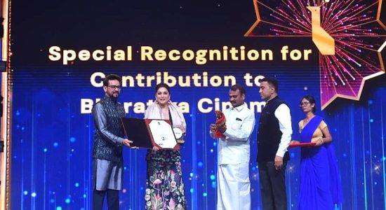 Renowned actress, Madhuri Dixit was honored for her extraordinary achievements.