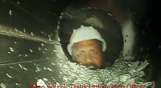 Rescue team officials establish audio-visual contact