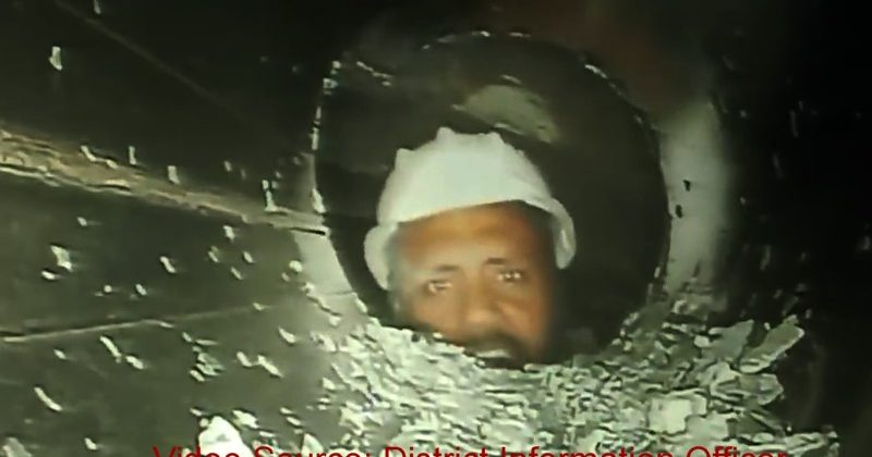 Rescue team officials establish audio-visual contact