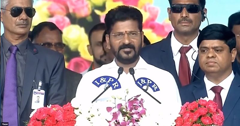 Congress leader Revanth Reddy takes oath as Chief Minister of Telangana
