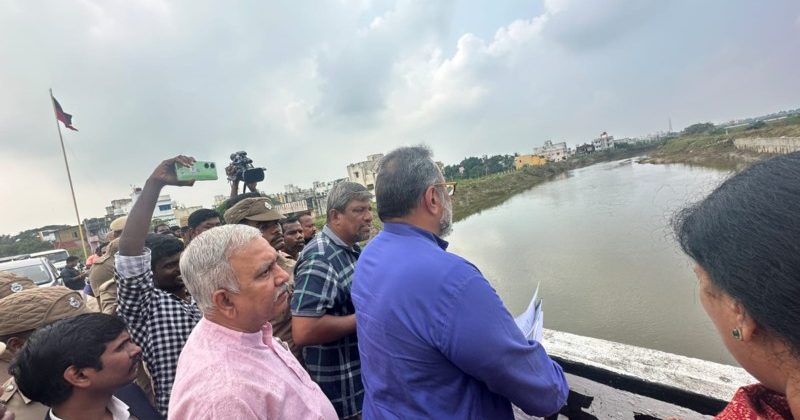 Rajeev Chandrasekhar Inspects Flood-Affected Areas in the aftermath of Cyclone Michaung in Tamil Nadu