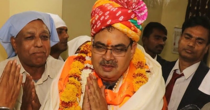 Swearing in ceremony of nominated Chief Minister Sharma at Ram Niwas Bagh