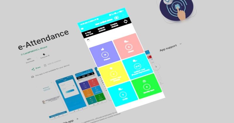 Employees record attendance through selfie
