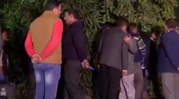 An explosion was reported on an empty plot behind the Israel Embassy