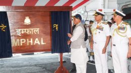 Stealth Guided Missile Destroyer INS Imphal inducted into Navy
