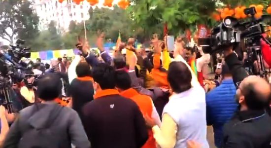 BJP government in Madhya Pradesh, Rajasthan and Chhattisgarh and Congress in Telangana.