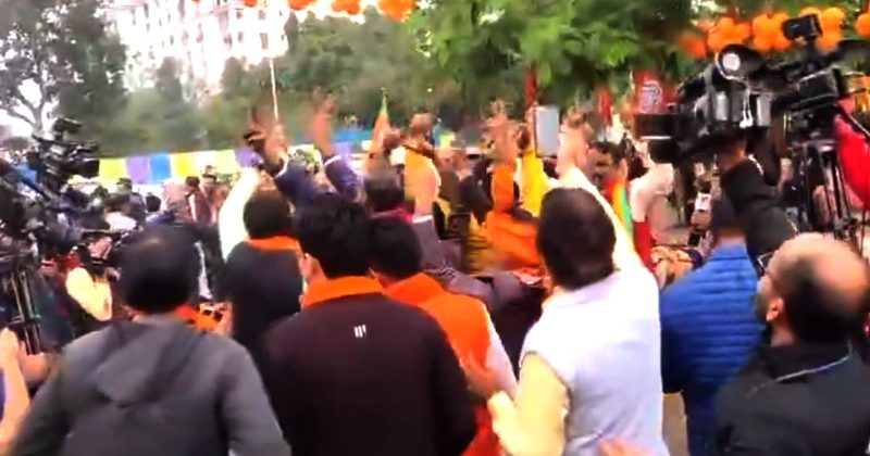 BJP government in Madhya Pradesh, Rajasthan and Chhattisgarh and Congress in Telangana.