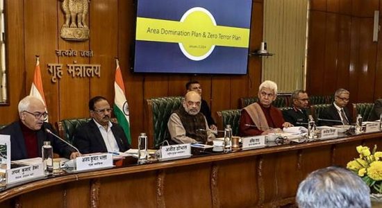 Amit Shah reviews plan to end terrorism in Jammu and Kashmir