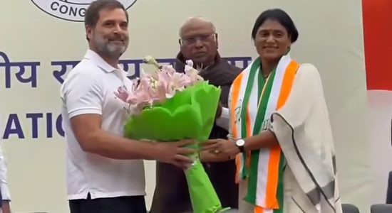 Andhra Pradesh Chief Minister's sister YS Sharmila joins Congress