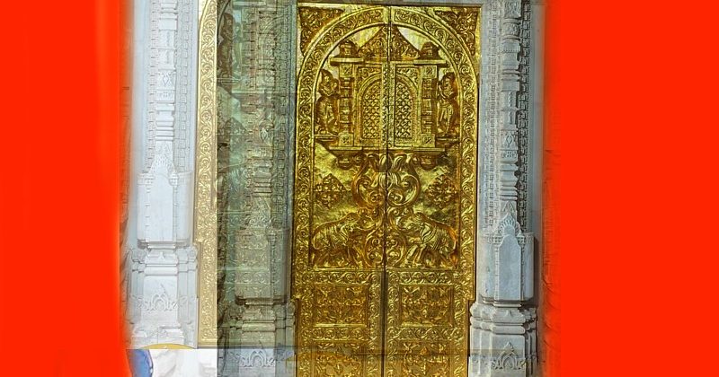Ram Lala temple has a golden door which is 12 feet high and 8 feet wide
