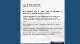 India protests British High Commissioner's visit to Pakistan-occupied Kashmir in Islamabad